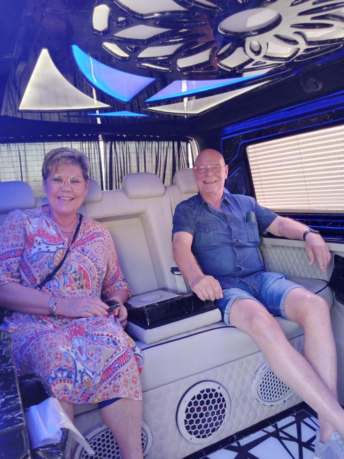 Patients enjoying luxury transfer
