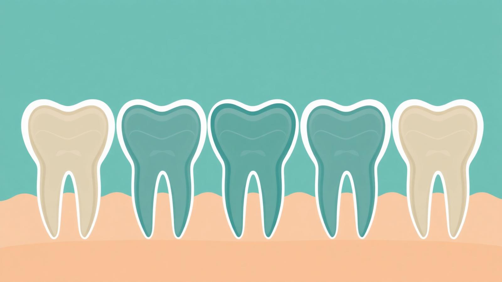 Annotated clinical diagram showing five documented Turkey teeth failure patterns and their causal chains.